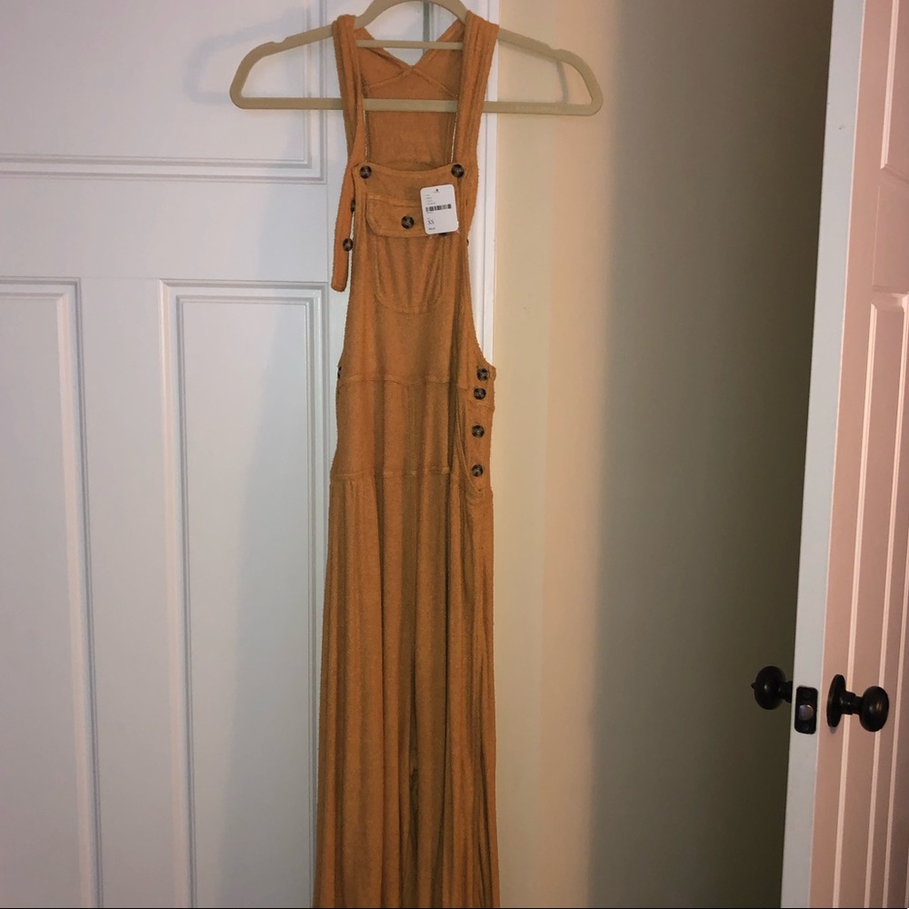 Free People Mustard Jumpsuit/Overalls